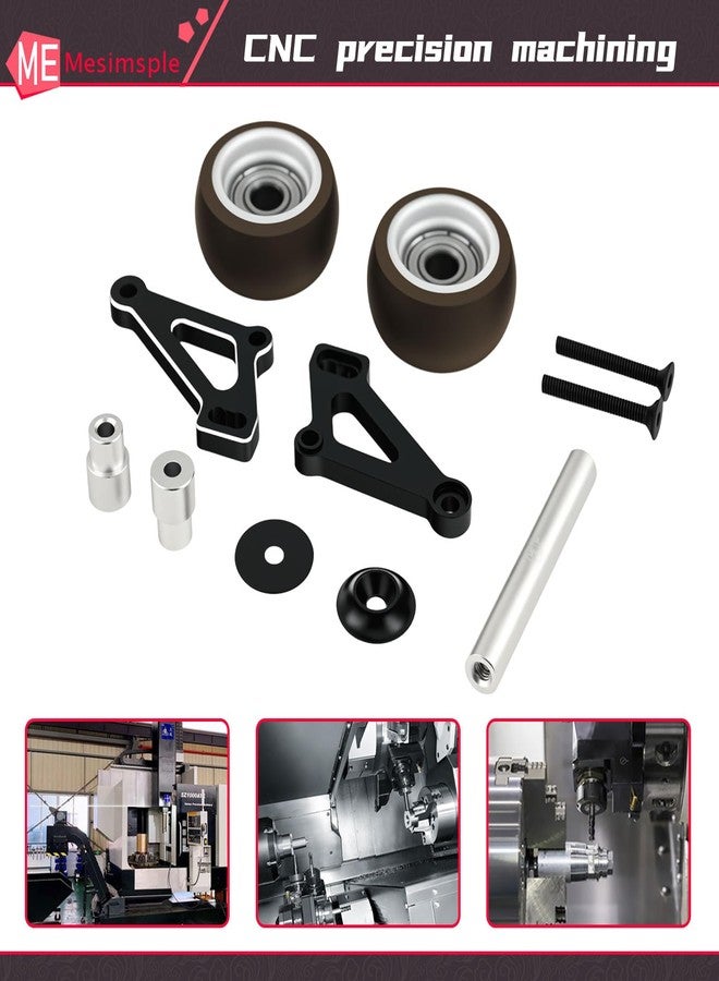 Mesimsple Alloy Adjustable Angle Wheelie Bar for Arrma 1/8 Kraton 6S EXB AVC 4X4 RTR V6 Series Upgrade Parts Silver - Image 5